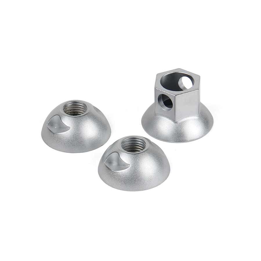 Wheel/Frame Lock Pinhead Pinhead M9 Solid Axle Locking Nuts Gray