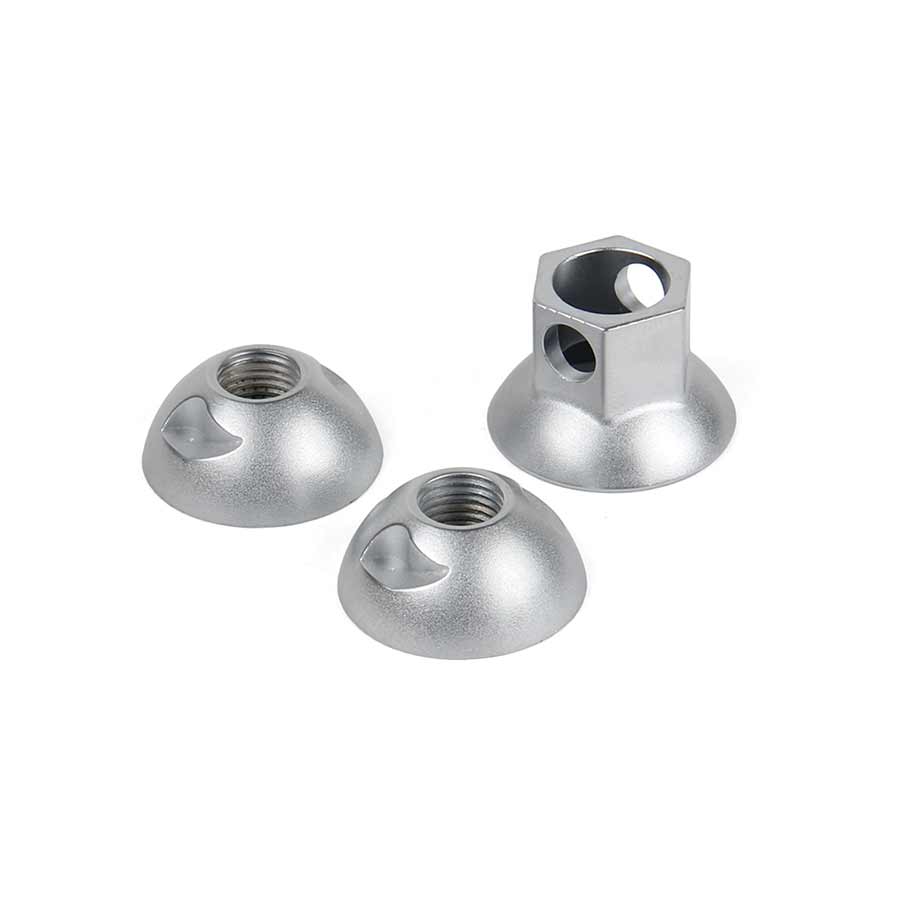 Wheel/Frame Lock Pinhead Pinhead 3/8" Solid Axle Locking Nuts Gray