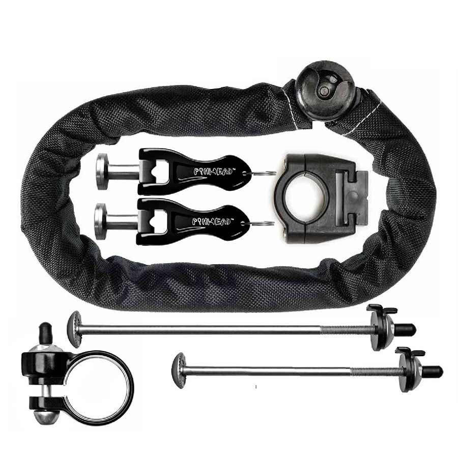 U-Lock Pinhead Pinhead City Lock Ultimate Pack Wheels Seatpost and bracket Dark Slate Gray