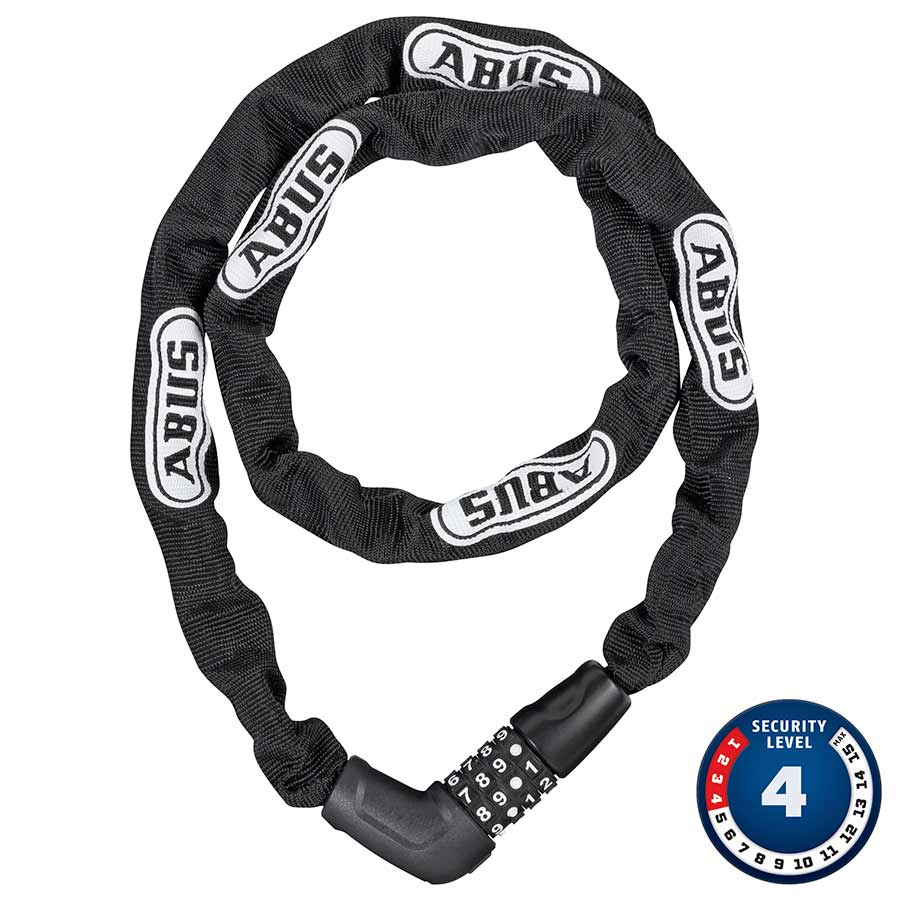 Chain Locks Abus ABUS Steel-O-Chain 5805C Combination Lock: 75/5mm Black Dark Slate Gray