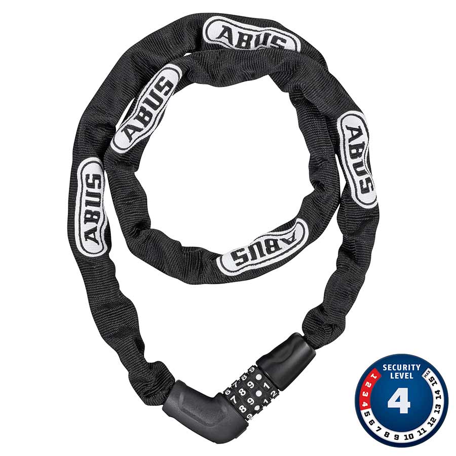 Chain Locks Abus ABUS Steel-O-Chain 5805C Combination Lock: 110/5mm Black Dark Slate Gray