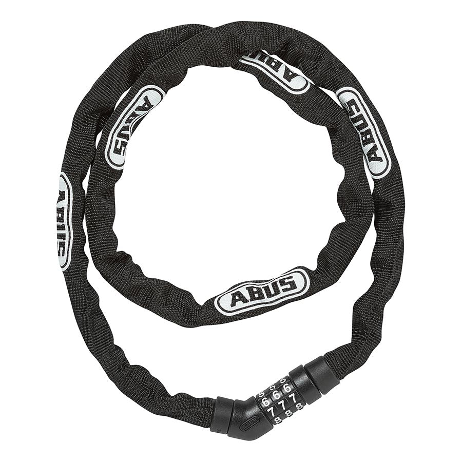 Chain Locks Abus ABUS Steel-O-Chain 4804C Combination Lock: 110/4mm Black Dark Slate Gray