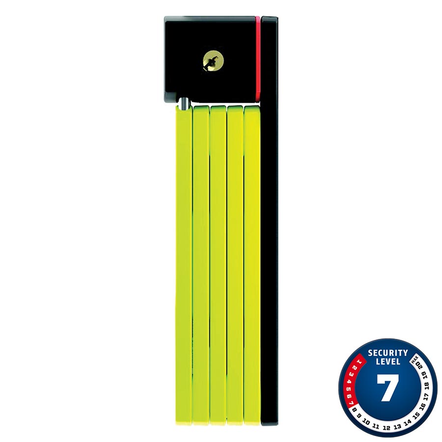 Folding Locks Abus Abus Bordo uGrip 5700 SH Folding Lock Key 80cm 2.6 5mm Green Yellow Green