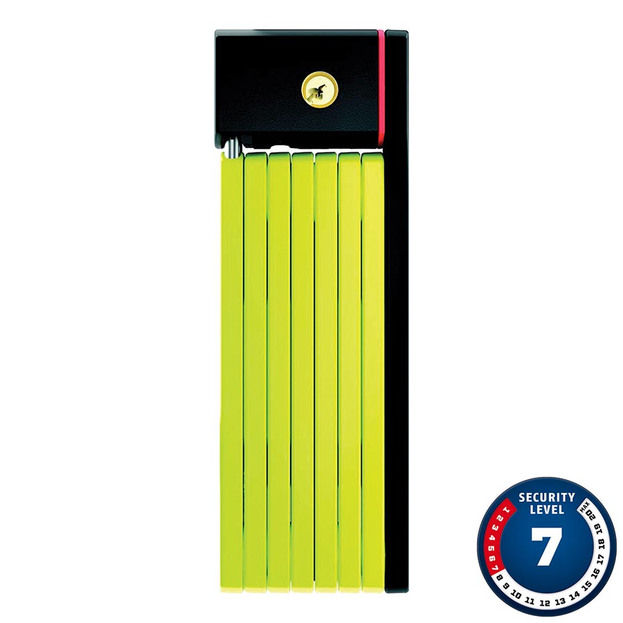Folding Locks Abus Abus Bordo Big uGrip 5700 Folding Lock Key 100cm 3.3 5mm Green Green Yellow