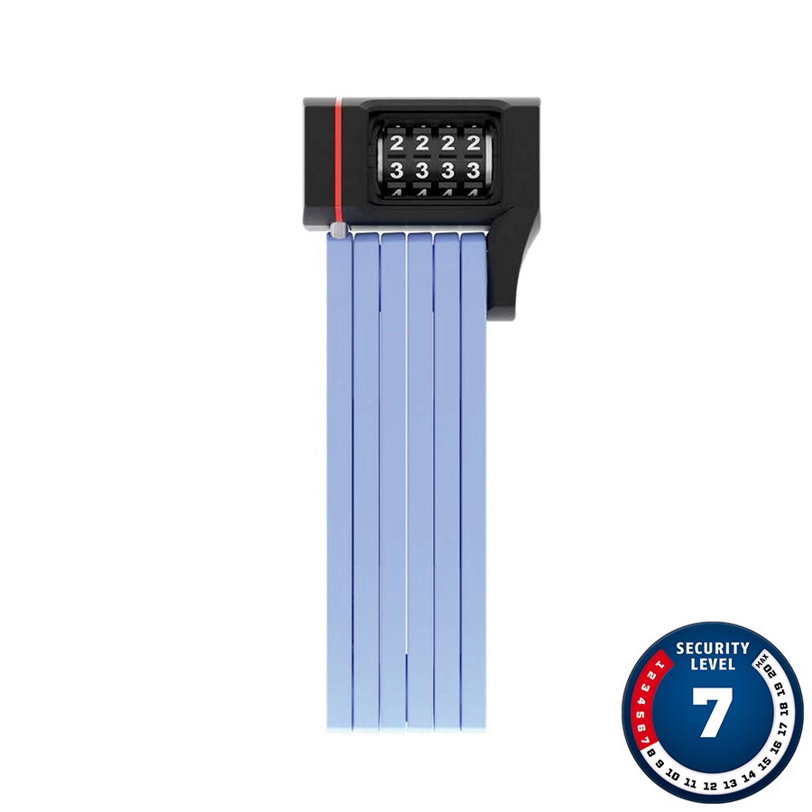 Folding Locks Abus Abus Bordo uGrip 5700C Folding Lock Combination 80cm 2.6 5mm Blue Dark Slate Gray