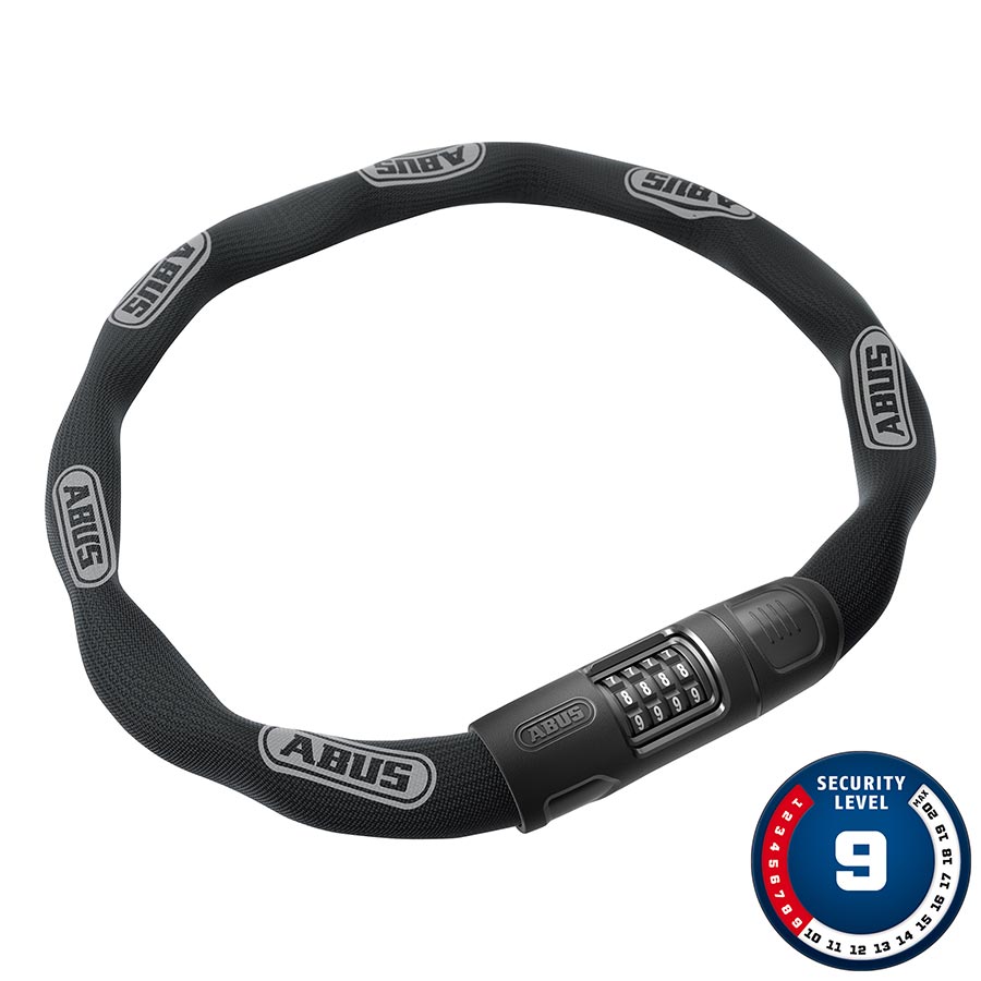 Chain Locks Abus Abus 8808C Chain Lock - Combination 2.8 8mm Square Black Dark Slate Gray