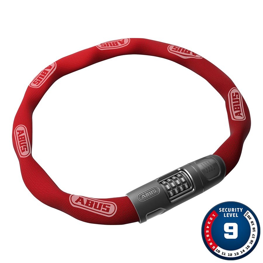 Chain Locks Abus Abus 8808C Chain Lock Combination 8mm 85cm Red Brown