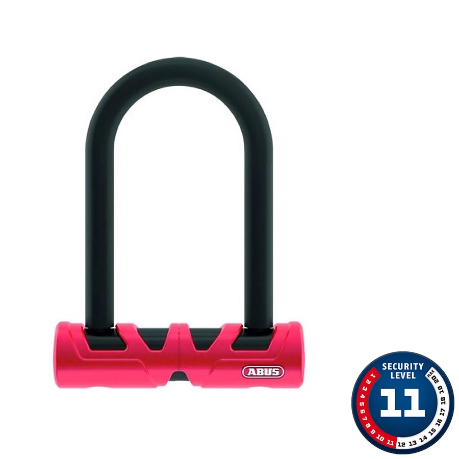 U-Lock Abus Abus Ultimate U-Lock - x 5.5" Keyed Black Includes Bracket Dark Slate Gray