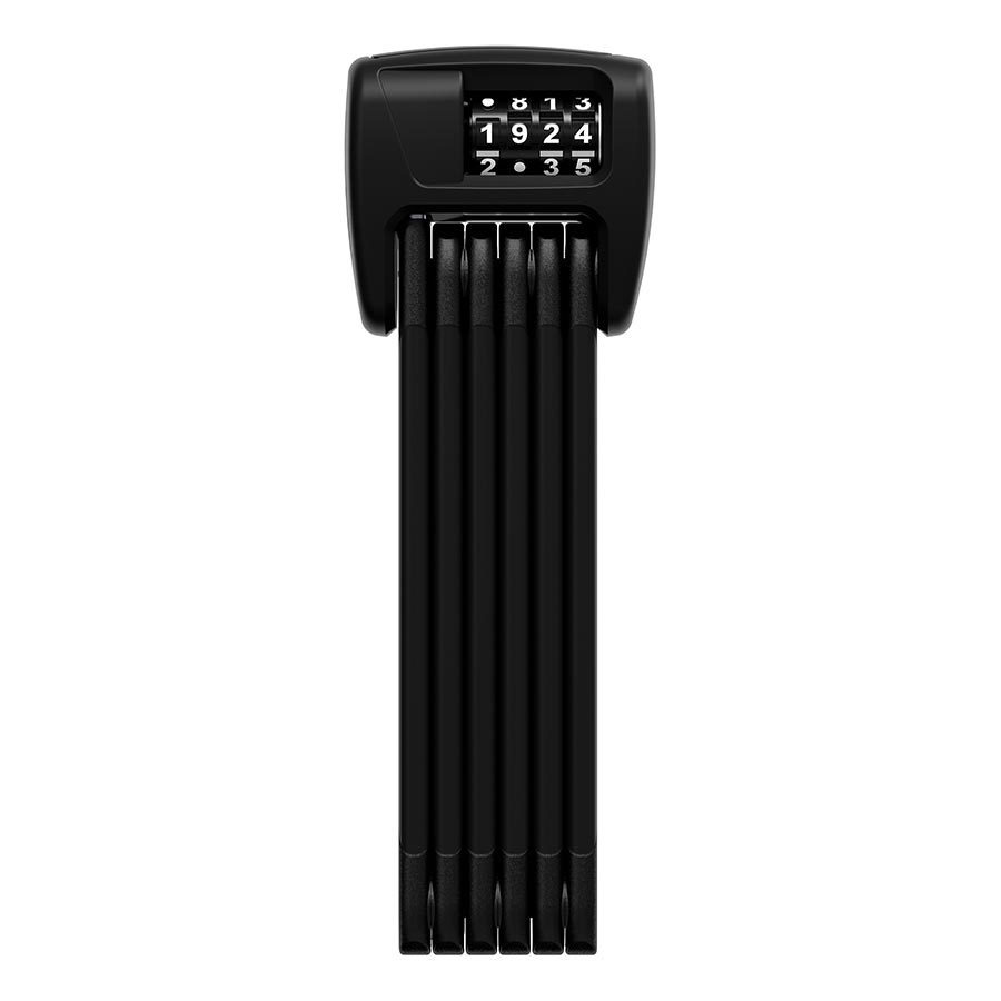 Folding Locks Abus Abus Bordo 6000C Folding Lock - Combination 3/90cm Saddlefix Bracket Raincap Black