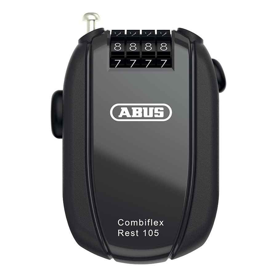 Cable Locks Abus Abus  Combiflex Rest Retractable Combo Lock - 105cm Black Dark Slate Gray