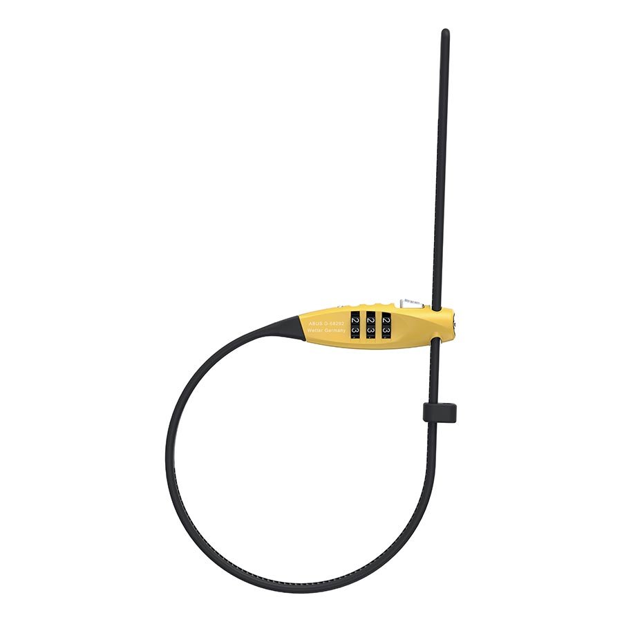 Cable Locks Abus Abus Combiflex TravelGuard Cable lock Combination 4mm 45cm Yellow Dark Slate Gray