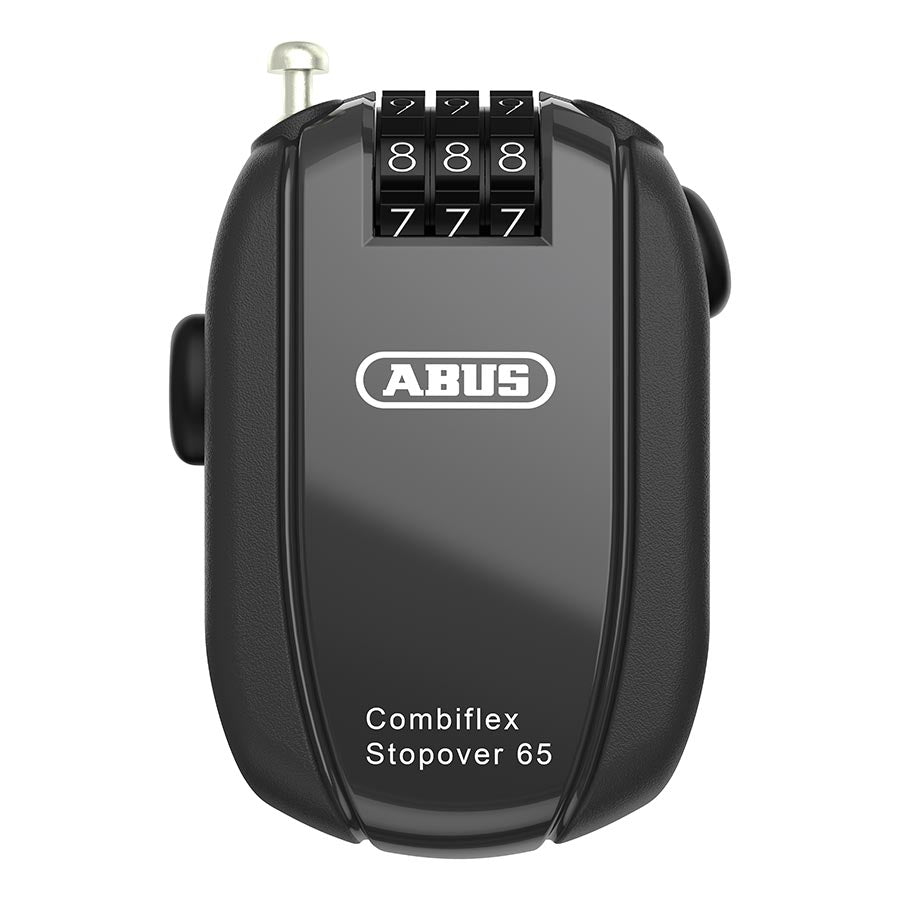 Cable Locks Abus Abus  Combiflex Stopover Retractable Combo Lock - 65cm Black Dark Slate Gray