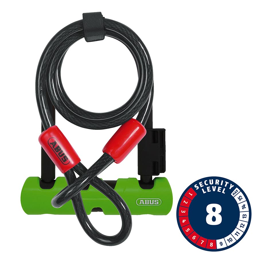 U-Lock Abus Abus 410K/150HB140 SH Ultra Mini + U-Lock - Green Dark Slate Gray