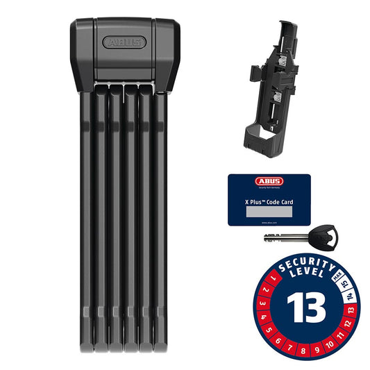 Folding Locks Abus Abus Bordo 6200K/90 SH BK Folding Lock - Black Dark Slate Gray