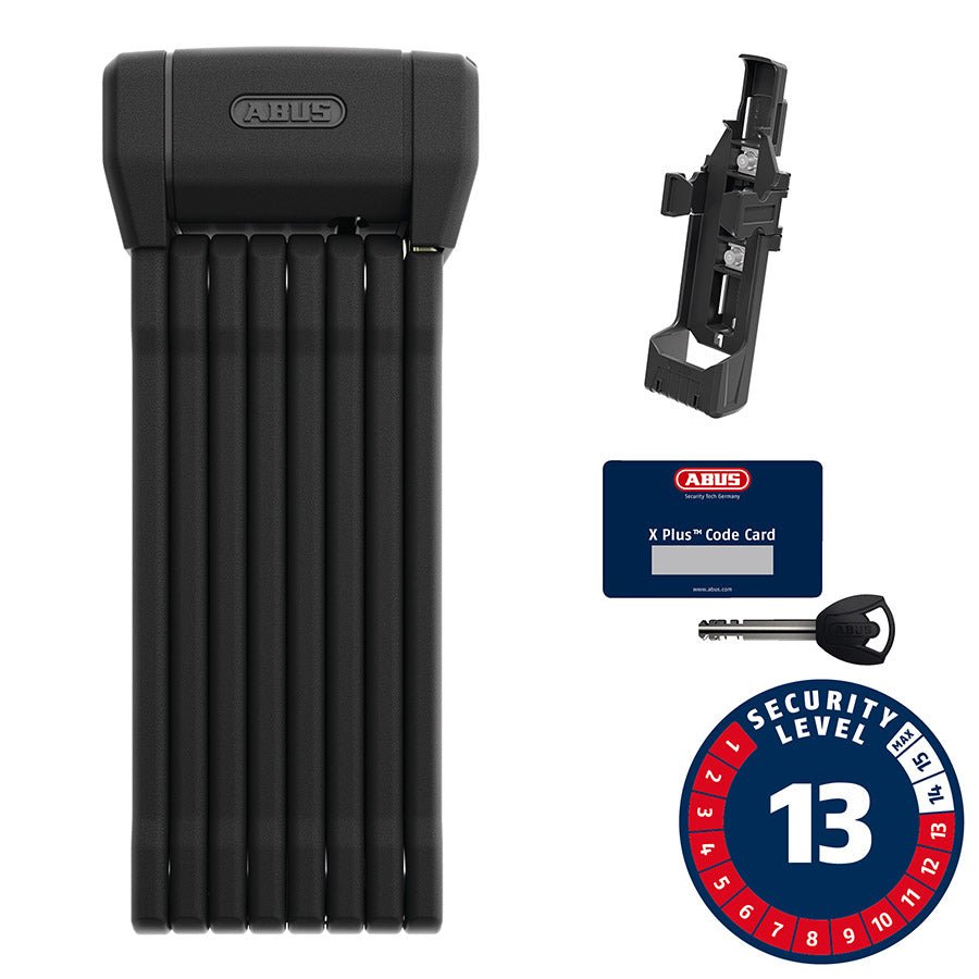 Abus Bordo 6200K XPLus Folding Lock Key 5mm 120cm 3.94' SH Black