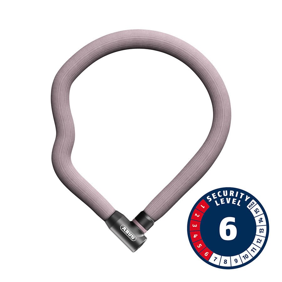 Chain Locks Abus Abus Goose 4204K Chain Lock Key 4mm 110cm 3.6 Rosemauve Dark Gray