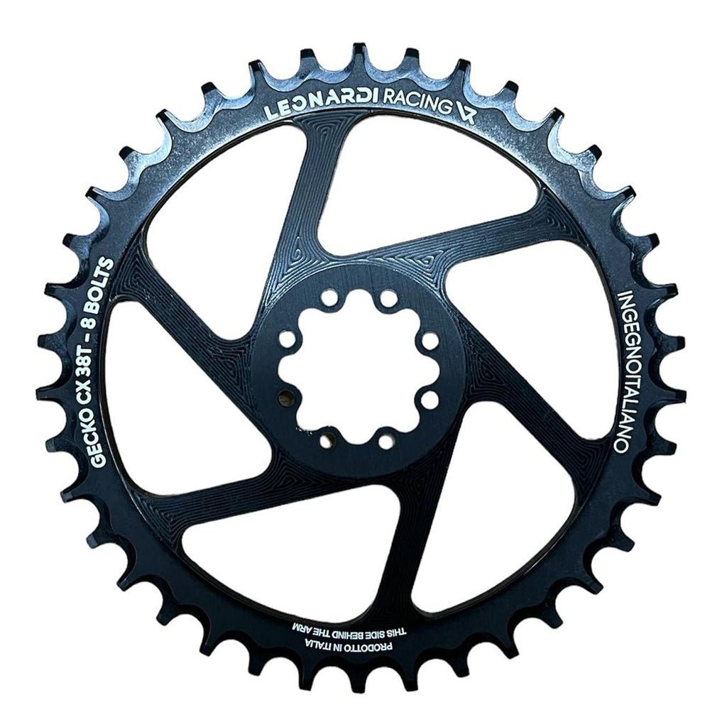 Leonardi Gecko CX and Gravel SRAM 8-Bolt 38t - Black