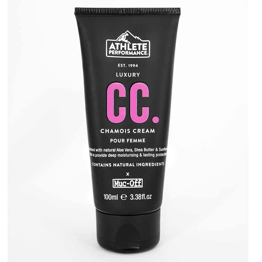 Anti Chafe Muc-Off Athlete Performance by Muc-Off Womens Luxury CC Chamois Cream: 100ml Tube White Smoke