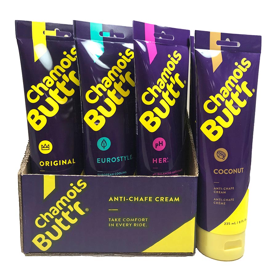 Anti Chafe Chamois Butt'r Chamois Buttr 8oz 2019 Variety Pack 6 Original 2 Her 2 Eurostyle 2 Coconut Dark Slate Gray