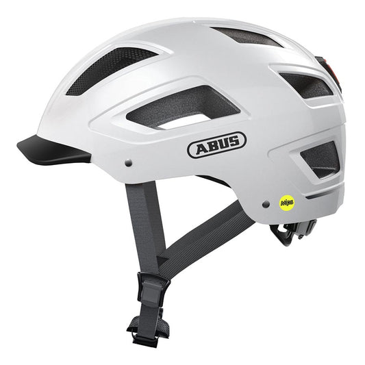 Helmets Abus Abus Hyban 2.0 MIPS Helmet - Polar White Medium Dark Slate Gray