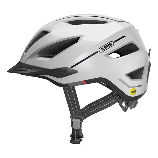 Helmets Abus Abus Pedelec 2.0 MIPS Helmet - Pearl White Large Light Gray