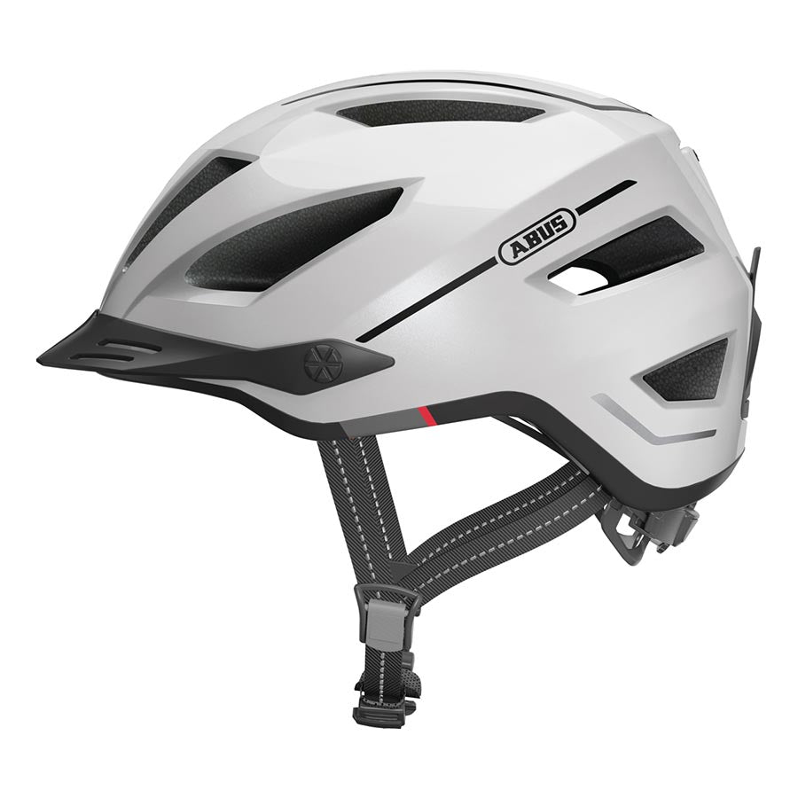 Helmets Abus Abus Pedelec 2.0 Helmet L 56 - 62cm Pearl White Light Gray