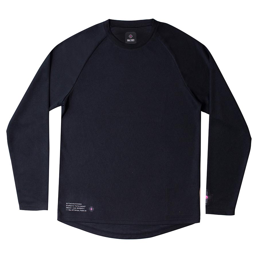 Jerseys Muc-Off Muc-Off Riders LS Jersey Long Sleeves Men Black L Black