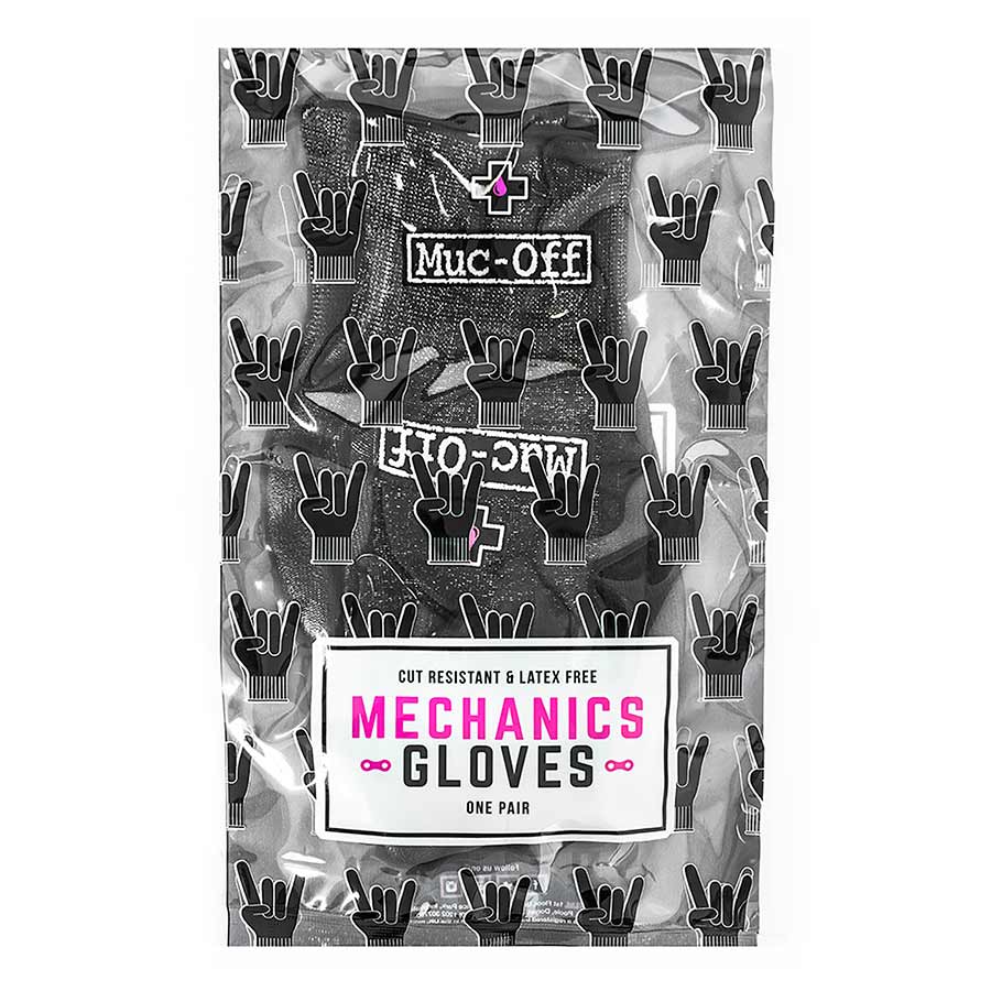 Gloves and Liners Muc-Off Muc-Off Mechanic Gloves Medium Black Dark Slate Gray