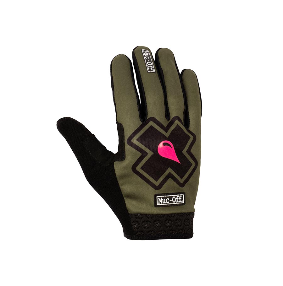 Full Finger Gloves Muc-Off Muc-Off MTB Ride Gloves Full Finger Gloves Green S Pair Dark Slate Gray
