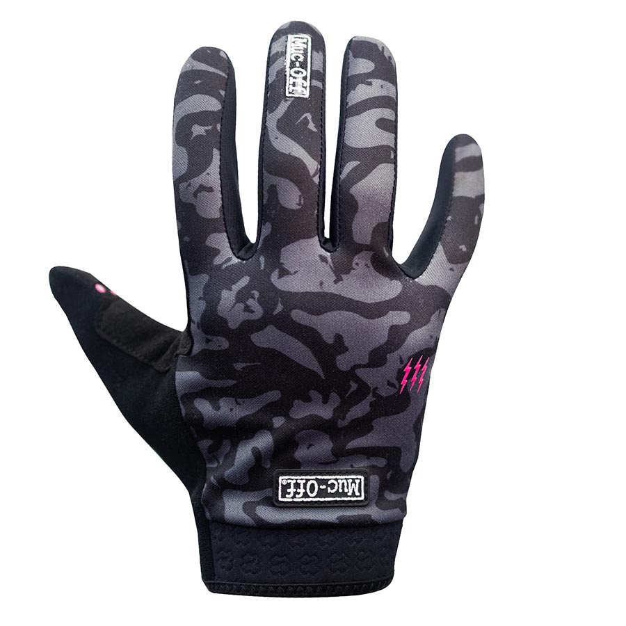 Full Finger Gloves Muc-Off Muc-Off MTB Ride Full Finger Gloves Grey Camo S Pair Dark Slate Gray