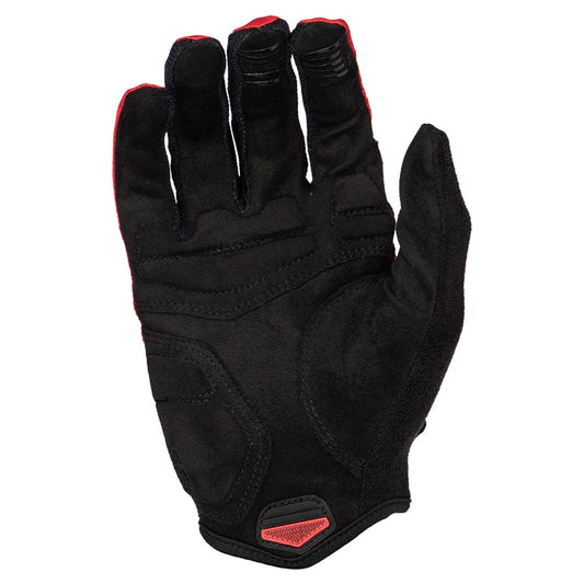 Full Finger Gloves Lizard Skins Lizard Skins Monitor Traverse Full Finger Gloves Crimson Red XS Pair Black