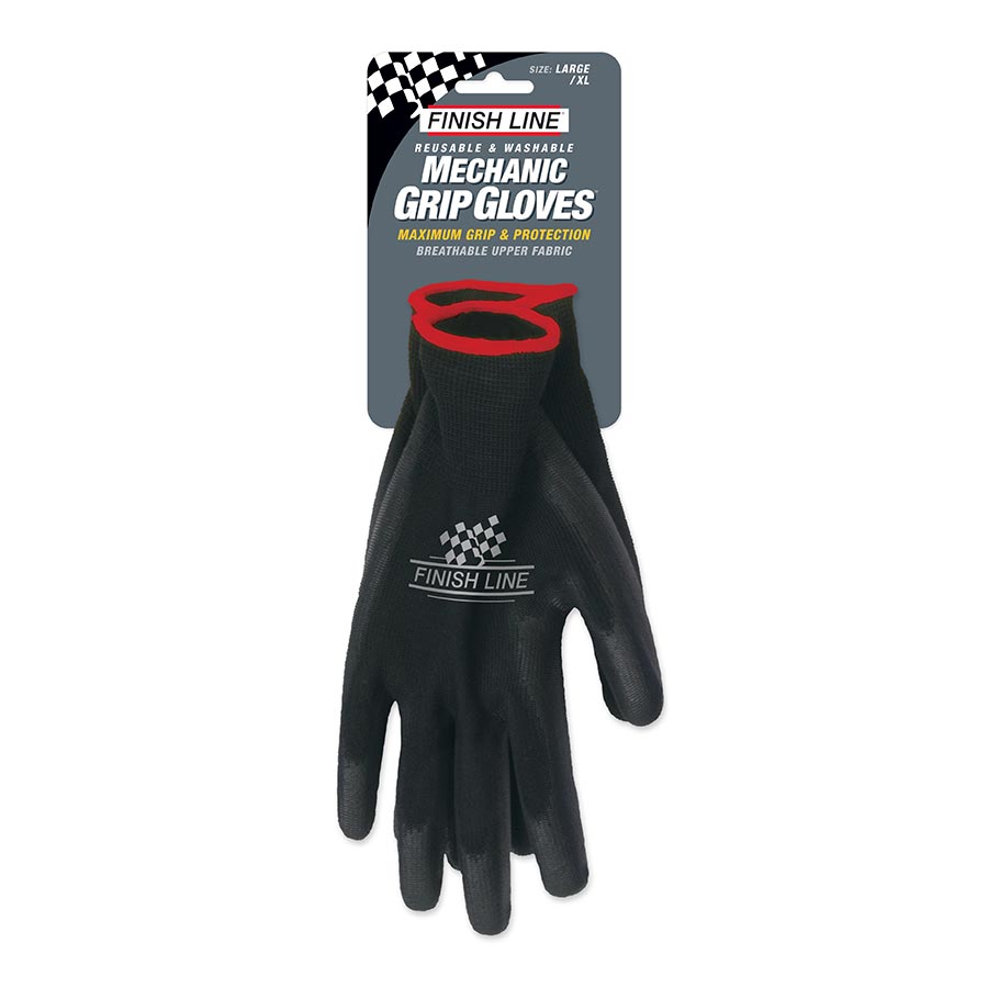 Shop Supplies Finish Line Finish Line Mechanics Grip Gloves LG/XL Dark Slate Gray