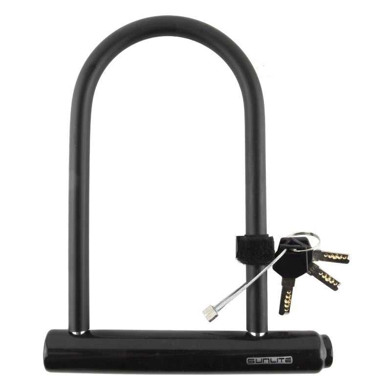 Locks Sunlite Sunlite Standard U-Lock Bulk  4x7.75`/10.16x19.68cm Blk Dark Slate Gray