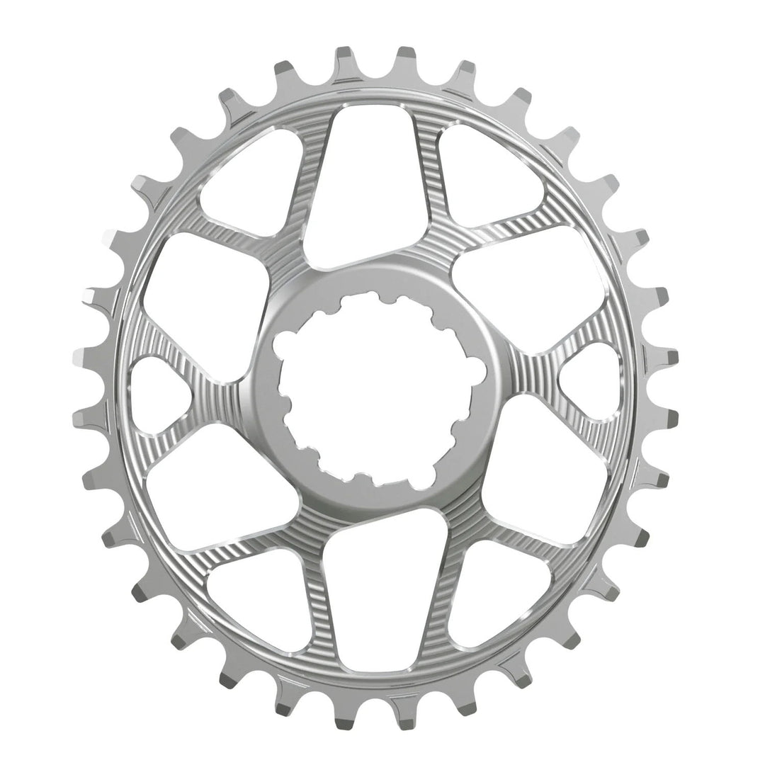 Works Components Oval Chainring SRAM 3-Bolt 34T Boost 3mm Slv