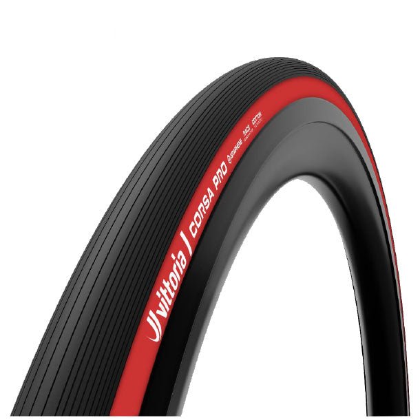 Vittoria Corsa Pro Tire - 700 x 28  Tubeless Folding BLK/Red 4C Race Graphene G2.0
