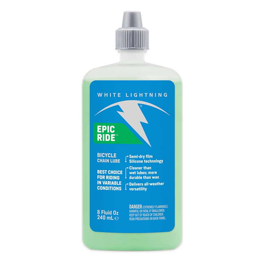 Degreaser / Cleaner White Lightning White Lightning Epic Ride Bike Chain Lube - 8oz Drip Light Sea Green