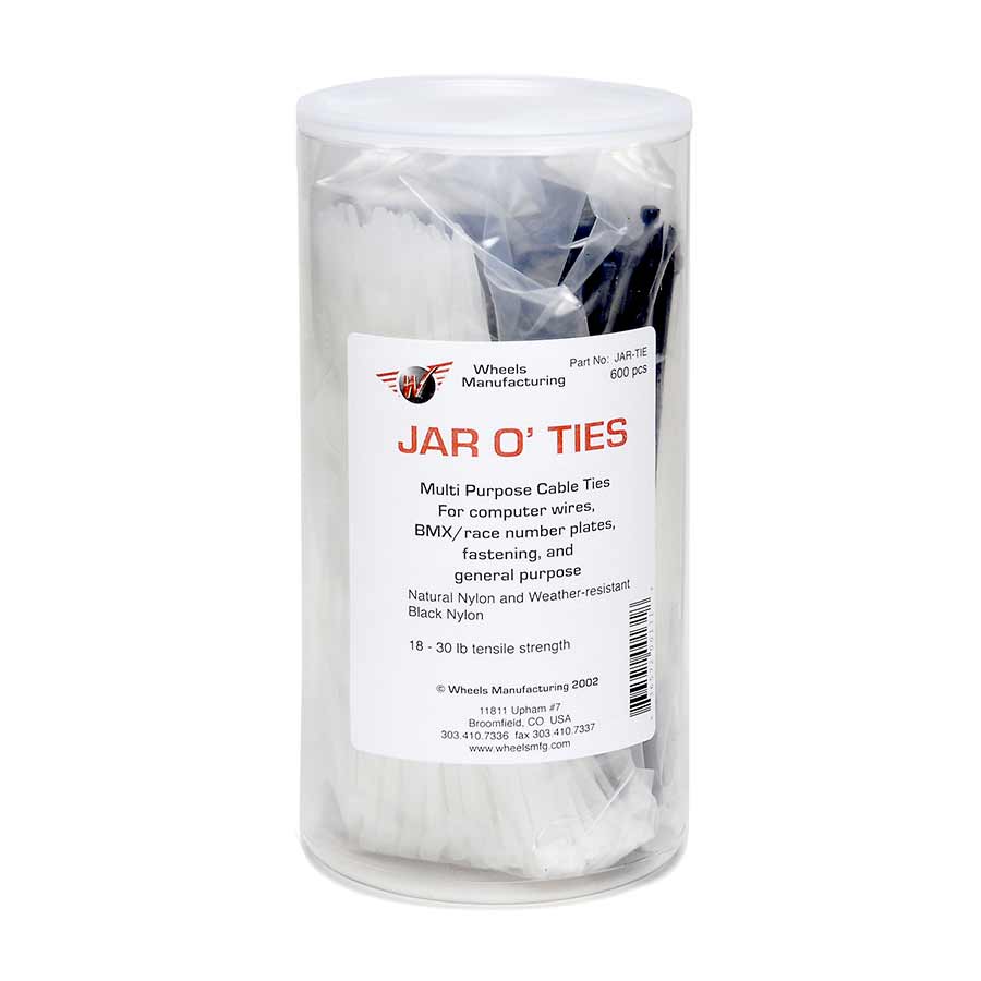 Shop Supplies Wheels Manufacturing Wheels Manufacturing Zip Ties - Black 200 x 2.5mm 600ct Jar Light Gray