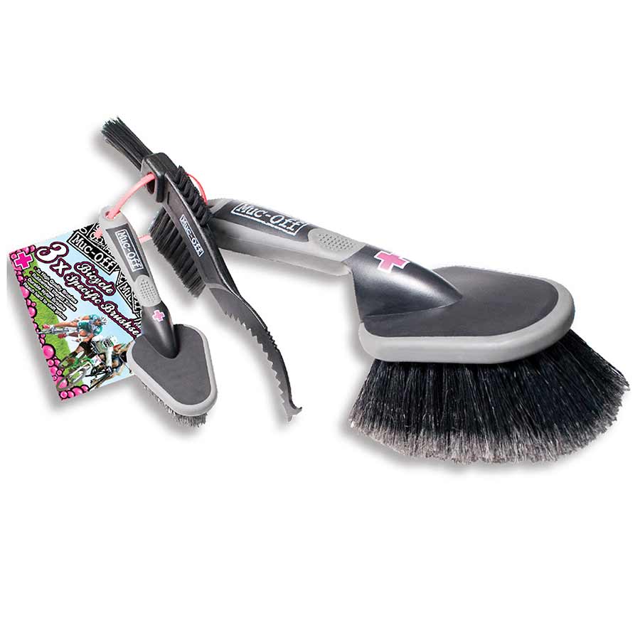 Cleaning Tools Muc-Off Muc-Off Three Brush Set Dark Slate Gray