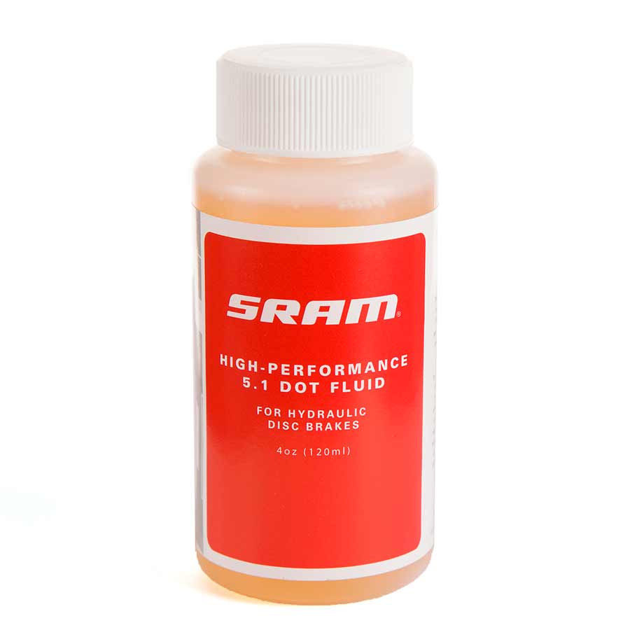 Brake Tools SRAM SRAM 5.1 DOT Hydraulic Brake Fluid - 4oz Orange Red