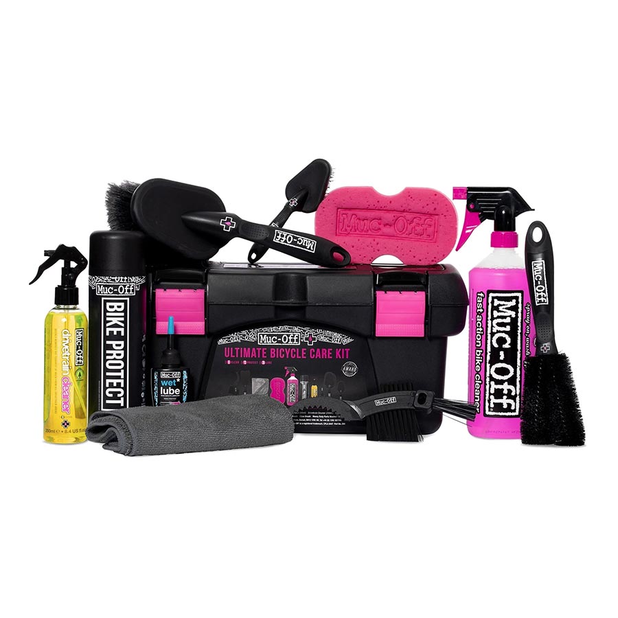 Degreaser / Cleaner Muc-Off Muc-Off Ultimate Bicycle Cleaning Kit: Toolbox with 10 Pieces Pale Violet Red
