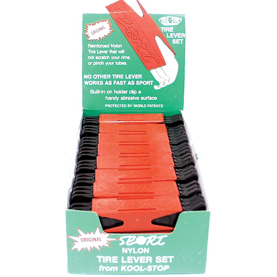 Tire & Tube Tools Kool Stop Kool Stop Sport Tire Levers Black/Red Medium Aquamarine