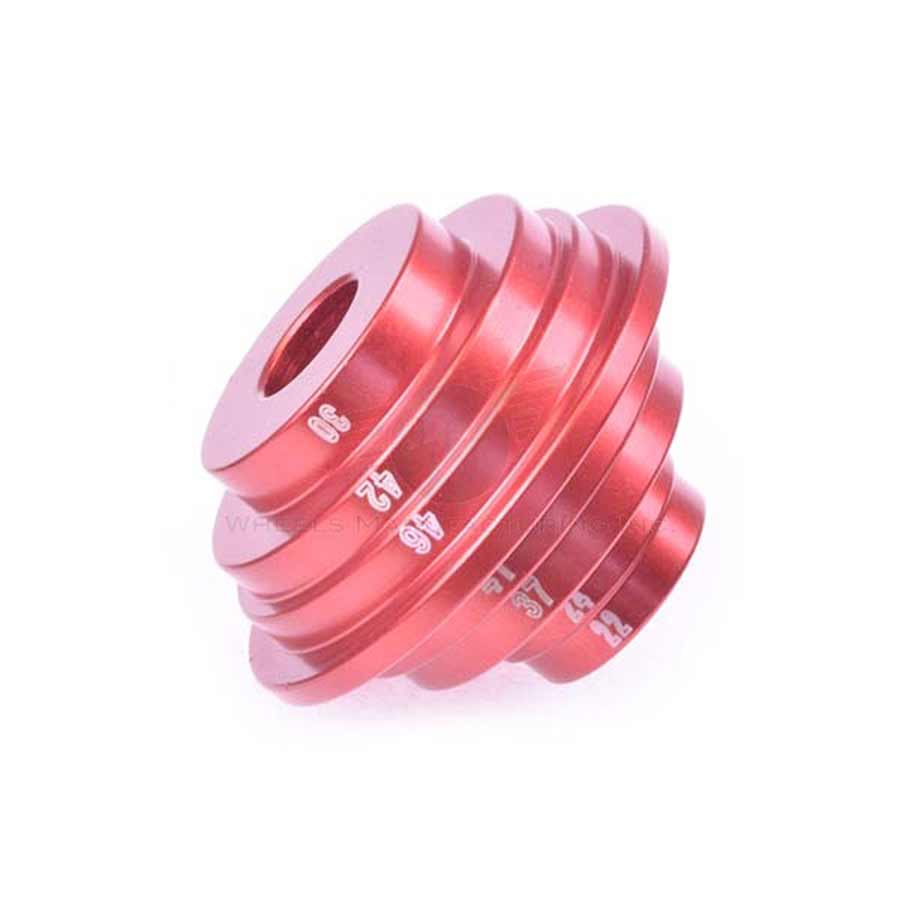 Bearing Tools Wheels Manufacturing Wheels Manufacturing BB-OB Bottom Bracket Bearing Drift and Sizing Guide Pale Violet Red