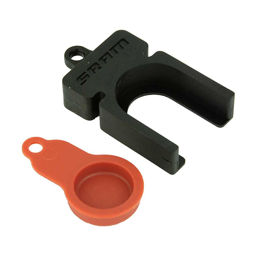 Brake Tools SRAM SRAM Monoblock Caliper 21mm Piston Removal Tool - For Level Ultimate/TLM/ eTap HRD Includes Plug Removal Block Dark Slate Gray