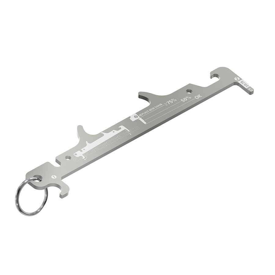 Chain Tools Lezyne Lezyne Chain Gauge Wear Indicator Silver Gray