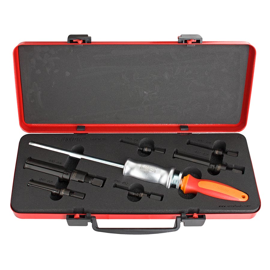 Bearing Tools Unior Unior Inner Bearing Puller Red/Orange Dark Slate Gray