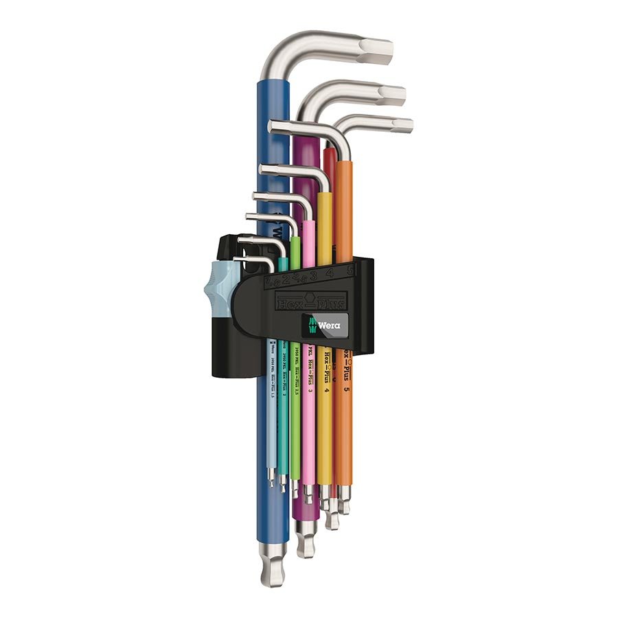 Hex Wrench Wera Wera 3950/9 Hex-Plus L-Key Hex Wrench Set - Metric Stainless Dark Slate Gray