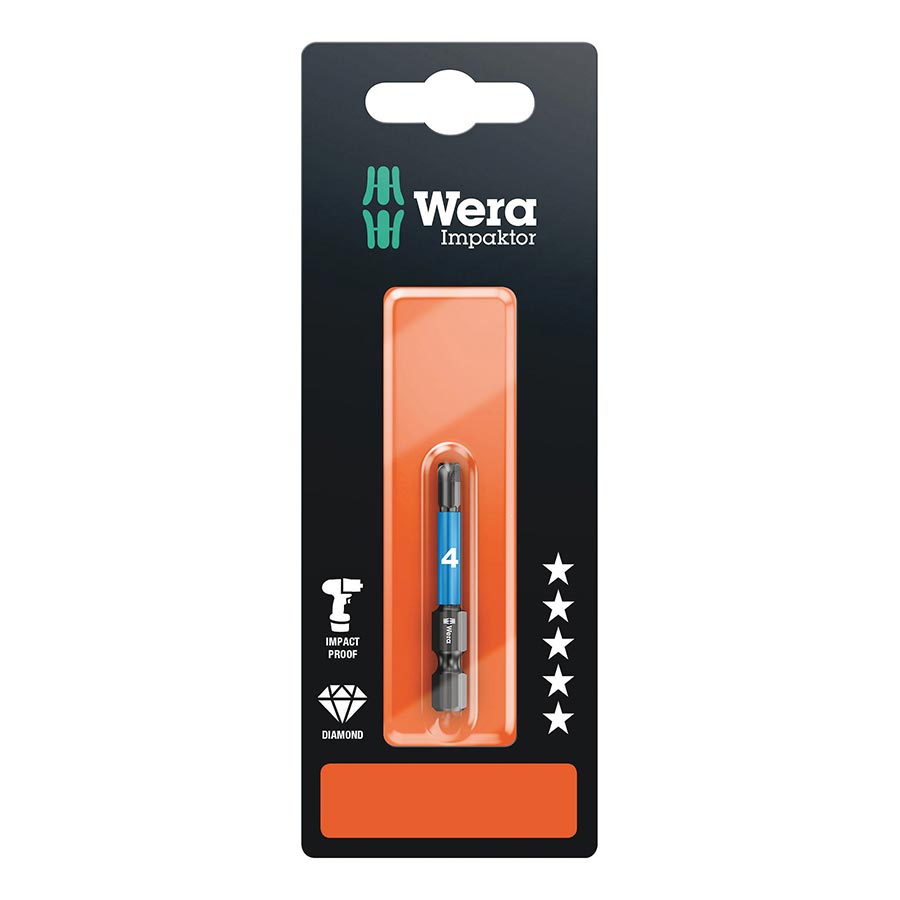 Sockets and Bits Wera Wera 840/4 IMP DC Impaktor bits SB Hex-Plus 4.0 x 50mm Dark Slate Gray