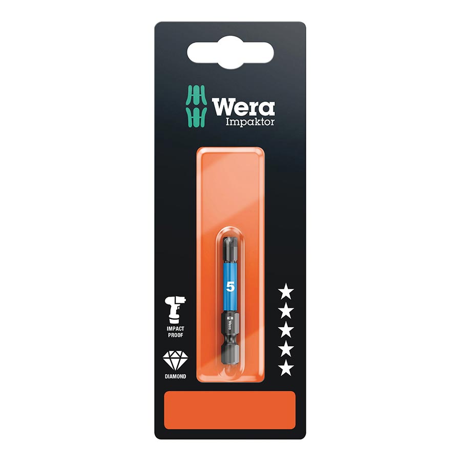 Sockets and Bits Wera Wera 840/4 IMP DC Impaktor bits SB Hex-Plus 5.0 x 50mm Dark Slate Gray