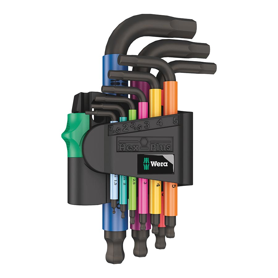 Hex Wrench Wera Wera 950/9 Hex-Plus Multicolour 2 L-key set metric BlackLaser Dark Slate Gray