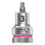 Sockets and Bits Wera Wera 8740B HF Zyklop 3/8 Drive Hex 3.0 x 35mm with HF Rosy Brown